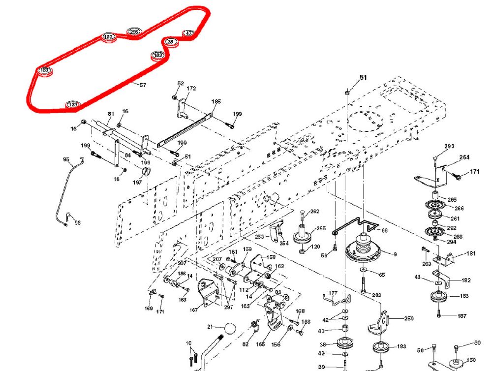 Keilriemen für Husqvarna Fahrantrieb 532170140 170140 CTH 141 151 171 583036701